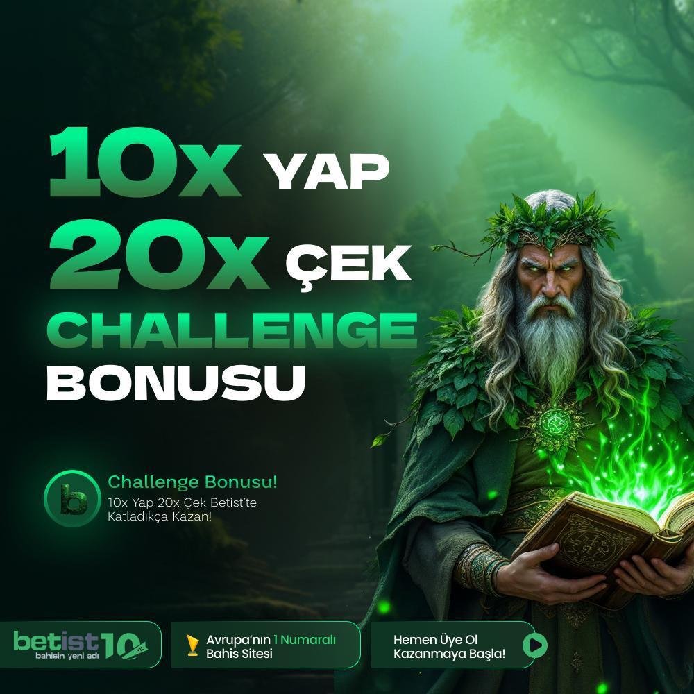 betist0fficial's tweet image. 🚀 10X YAP 20X ÇEK!

🔥 100₺ - 200₺ arası yatırımlarına özel dev Challenge!

✅ 100₺ -&amp;gt; 1000₺ yap, 1000₺ Hediye al! ✅ 200₺ -&amp;gt; 2000₺ yap, 2000₺ Hediye al!
💰 Bakiyeni katla, bonusunu Canlı Destek'ten anında kap!

#Bonus #Challenge #Casino