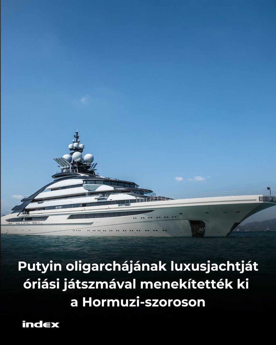 indexhu's tweet image. Úgy tűnik, hogy Oroszország leggazdagabb emberének egy blokád sem jelent gondot.

index.hu/kulfold/2026/0…

Fotó: Lam Yik / Bloomberg via Getty Images

#Russia #billionaire #ship #jacht #Hormuz #indexhu
