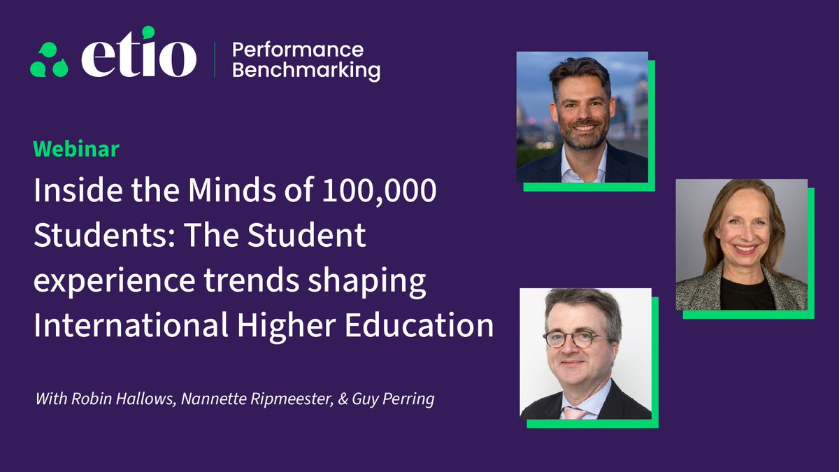 EtioGlobal's tweet image. 📺⭐ Watch our latest #ISB webinar, "Inside the Minds of 100,000 Students: The student experience trends shaping International Higher Education."

View on-demand ➡️eu1.hubs.ly/H0tZKyG0

#StudentSurveys #Webinar #PerformanceBenchmarking