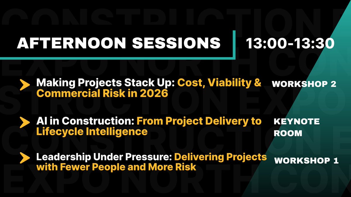 ConEXPONorth's tweet photo. Next sessions starting soon 👇 https://t.co/zdX2FRaiXz
