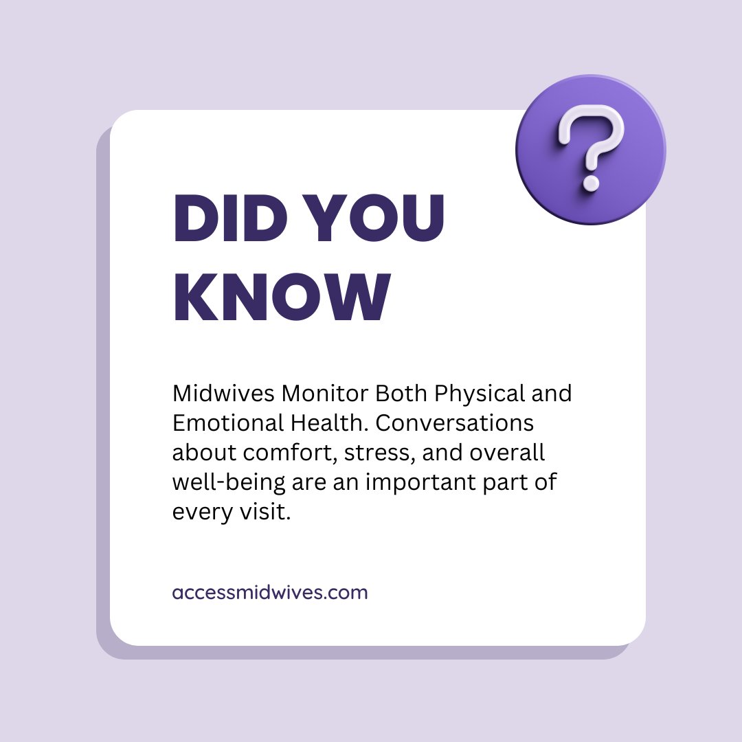 accessmidwives's tweet photo. Did you know your midwife assesses more than physical changes during pregnancy? Conversations about comfort, stress, and overall well-being are an important part of every visit. Reach us at (905) 546-5002 or https://t.co/AAHaP74oCI https://t.co/qqLtELJ7cI