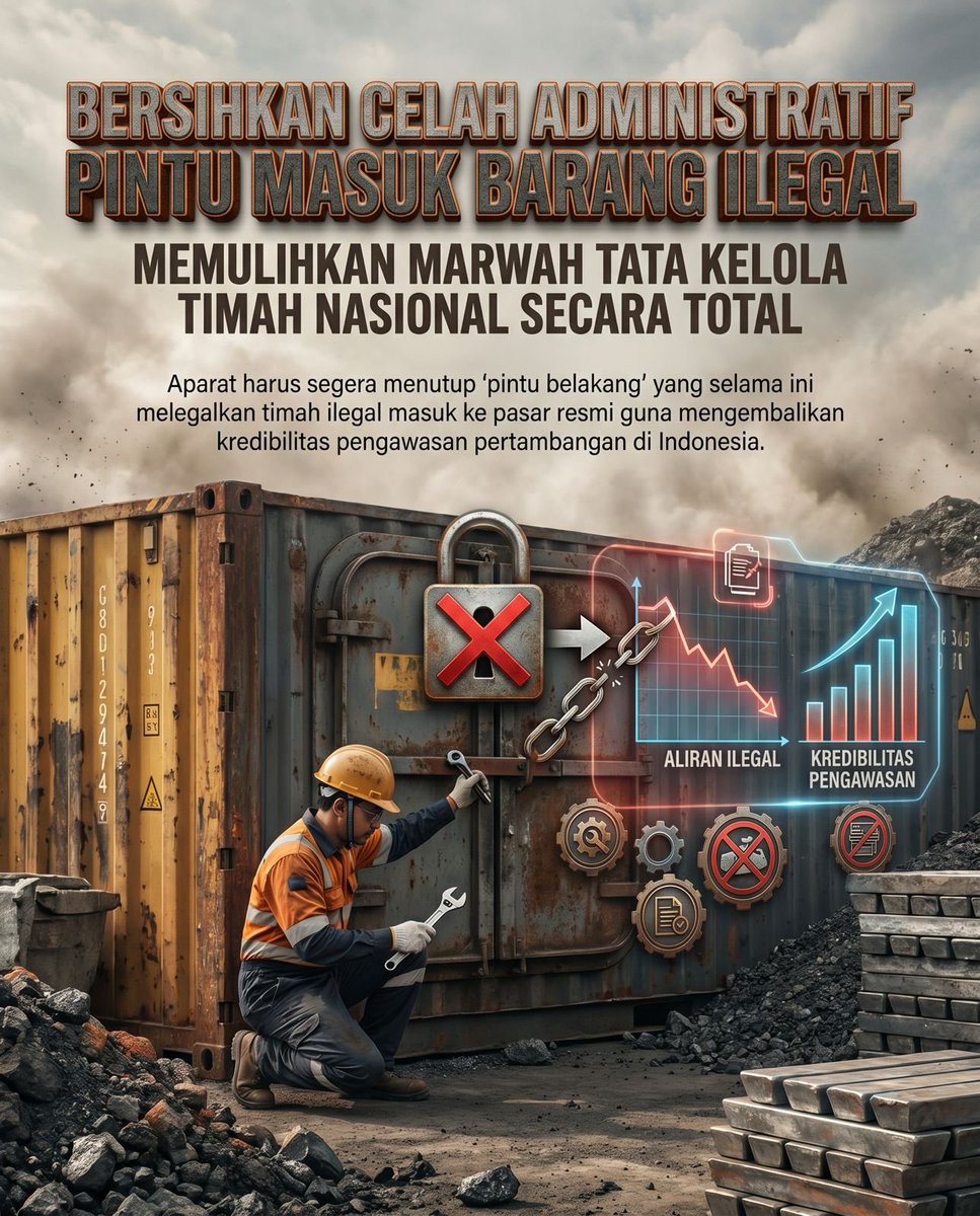 sekilas_infoid's tweet photo. Kalau pengawasan kuat, aliran ilegal pasti turun.
Kalau celah masih ada, mafia tetap hidup. Sesederhana itu.
#bangkabelitung #tambangtimah #timah #lawanmafia #faktaindonesia https://t.co/8Z2BVWehGw