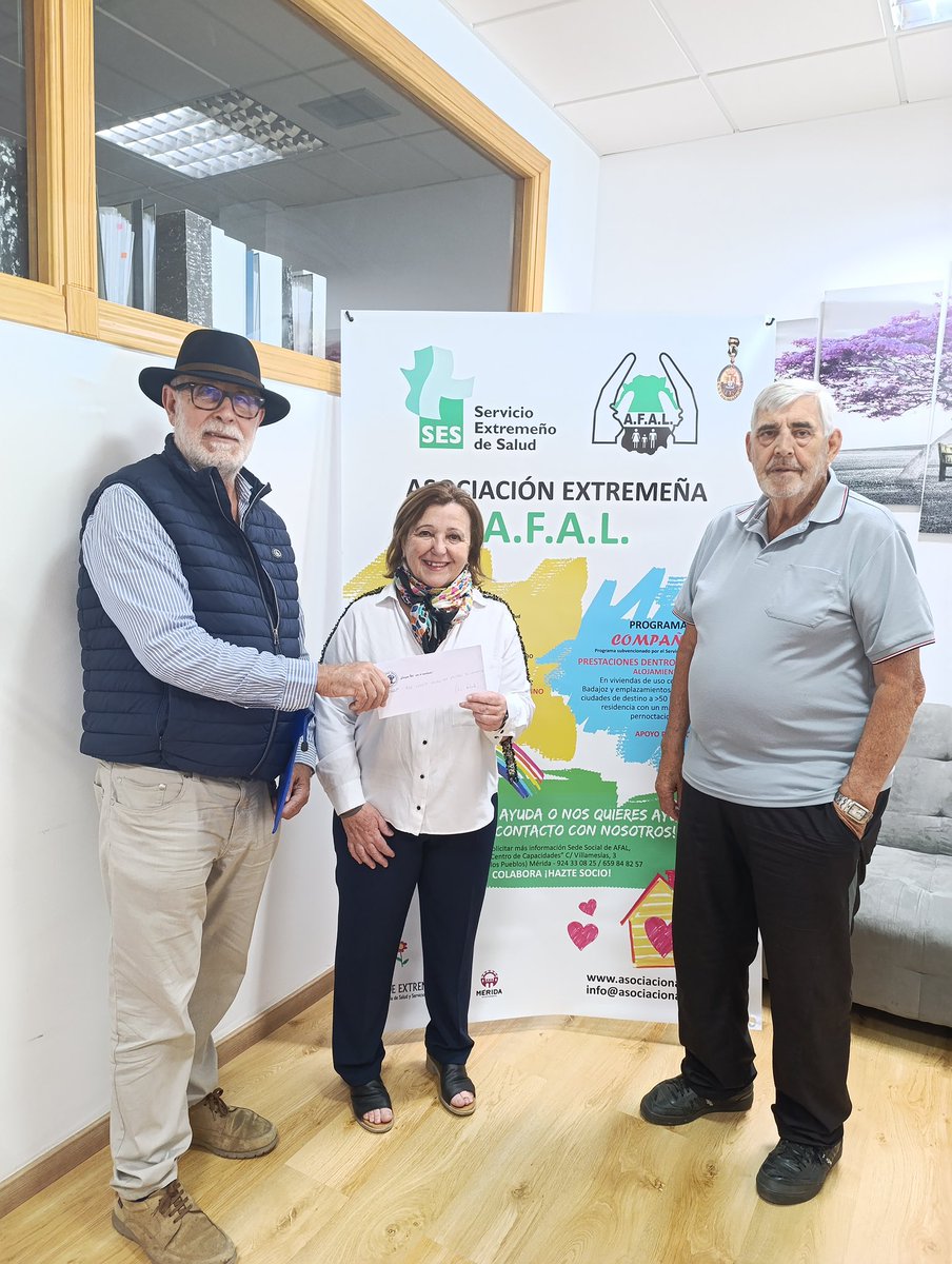 ￼💚Gracias por sumar esperanza. La Asociacion AFAL ha recibido esta semana una donación de 1.000€ procedente de la Campaña del Mochuelo. 
👏🏻 Gestos como este marcan la diferencia y nos ayudan a continuar con nuestra labor de apoyo y acompañamiento.
Gracias por hacerlo posible!