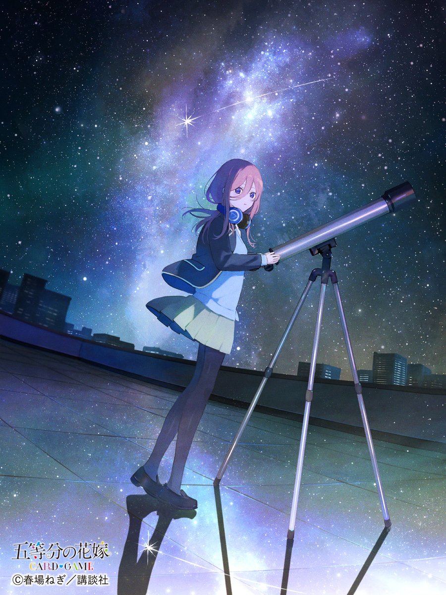 本日発売『五等分の花嫁 カードゲームvol.6』
中野二乃・中野三玖さんのお二人を描き下ろさせていただきました！

どうぞよろしくお願いいたします🌸🔭

#ごとカド #五等分の花嫁