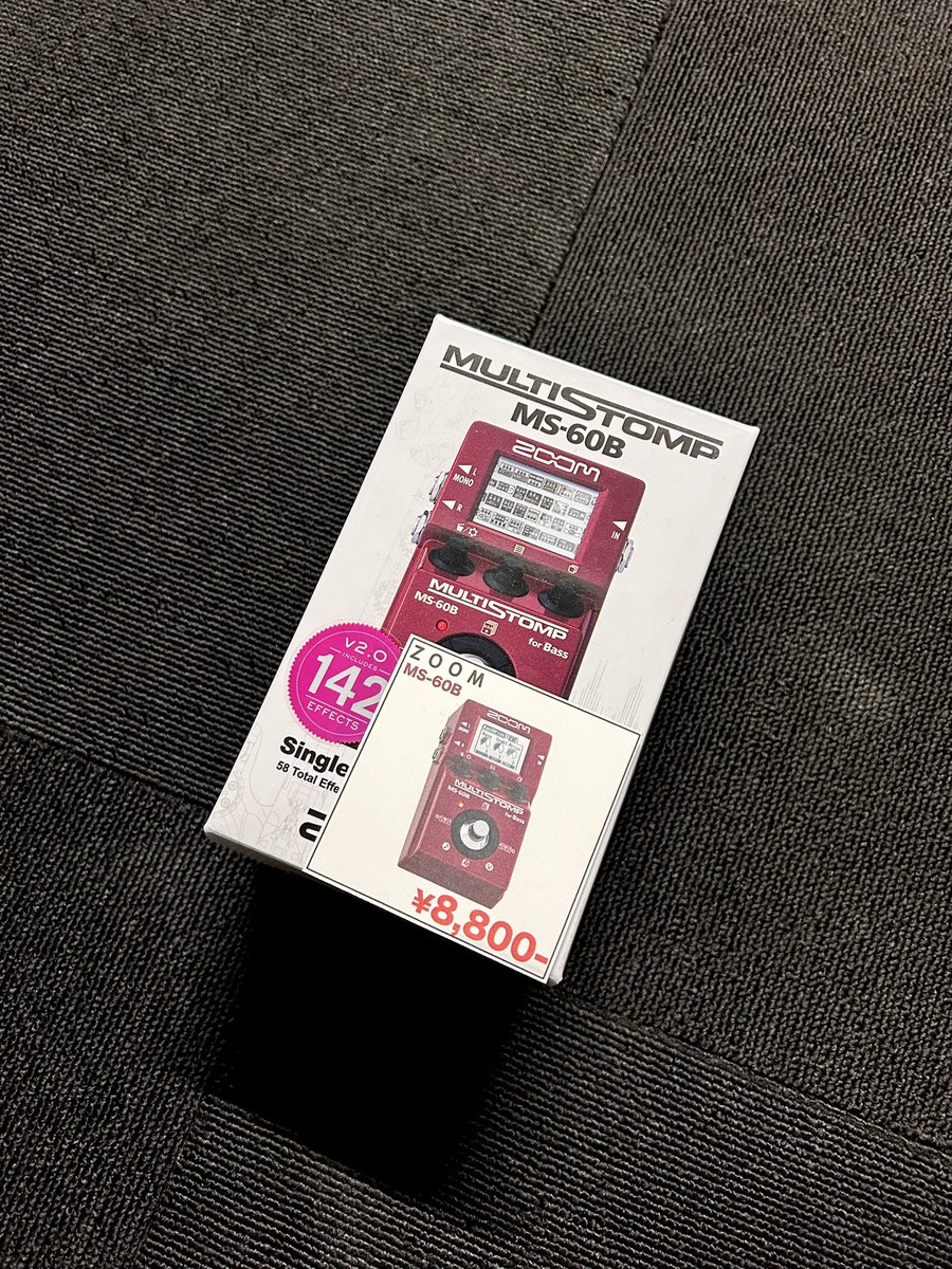 ZOOM / MS-60B 8,800円 人気のマルチエフェクターが新古品市にて販売中