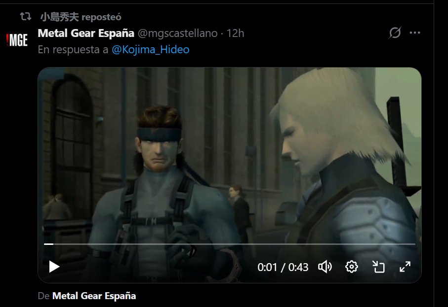 Metal Gear España tweet media