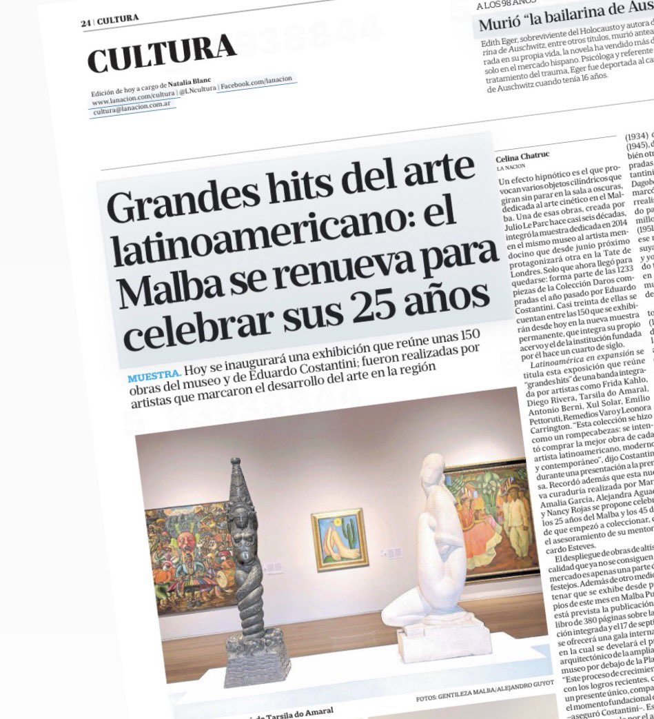 cchatruc's tweet image. Hoy en @LANACION: anticipo de la muestra que inaugura hoy en @museomalba con entrada #gratis lanacion.com.ar/cultura/grande… #arte #art