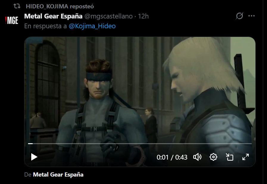 Metal Gear España tweet media