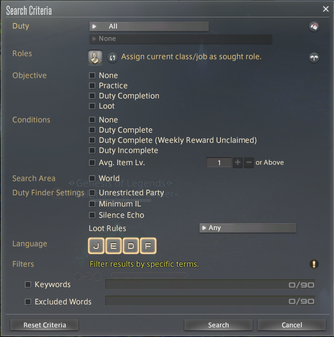 belphony's tweet photo. "Oh pog new function for searching criteria in PF"

Racist JP players: Ele players please add "Jp only Ele X" into the excluded words

Also them: Why is the damage so bad, must be the Ele players <--- (created a jp only party btw) https://t.co/BEEc7l24tz