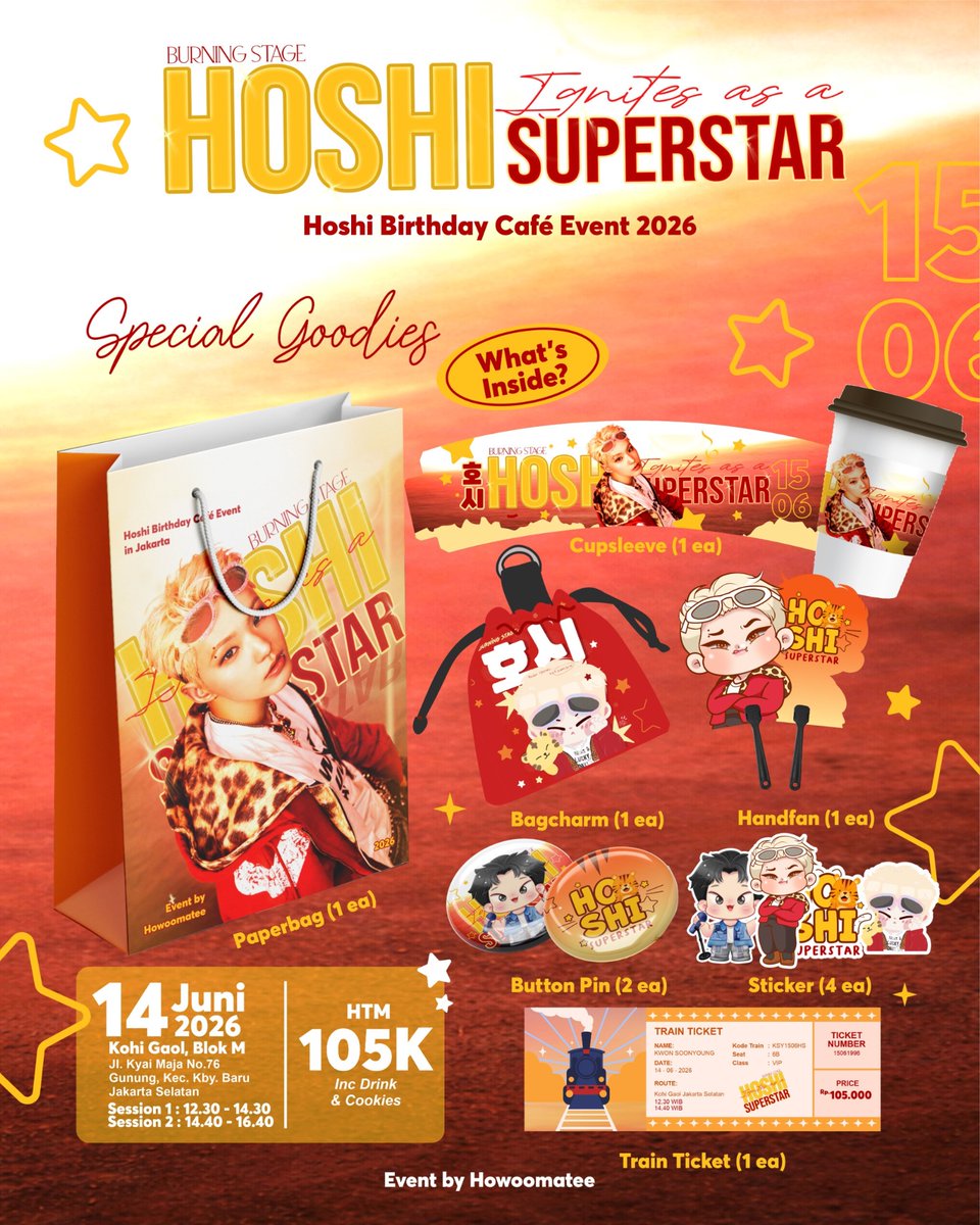 HOWOOMATEE | 📌HOSHI BDAY CAFE EVENT tweet media