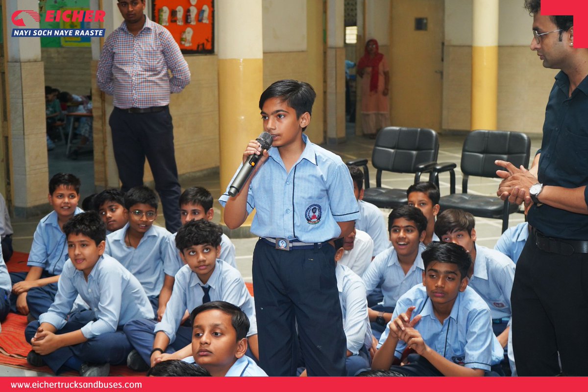 ETBIndia's tweet photo. Eicher #ProTalks at Sibbal International School, Delhi (28 April 2026) featured Mr. Parth Sarthy Sharma on “The Social Media Mirror: Living Authentically Online.” Inspiring students to reflect on identity and authenticity online.
#BeyondTextbooks #LearningFromLeaders https://t.co/y2ZSCMb0oa