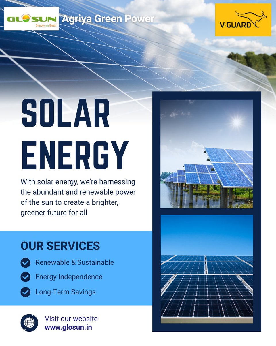 2d983ad55f524a8's tweet image. 🌇 High evening bills? ⚡
Go Solar ☀️ &amp;amp; start saving!
🏡 Free Estimation 👉 glosun.in

#Solar #GoGreen #SaveMoney