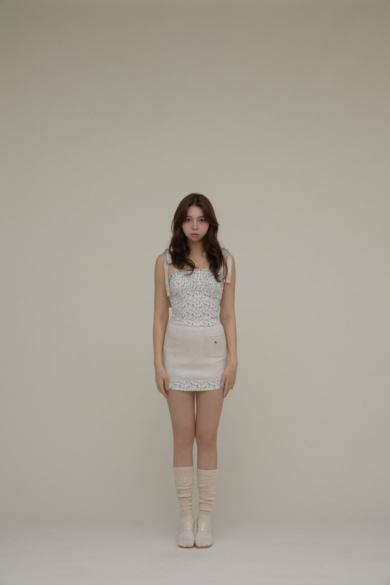 Charlotte ribbon set up color beige size s/m ¥15400-tax in 小花柄