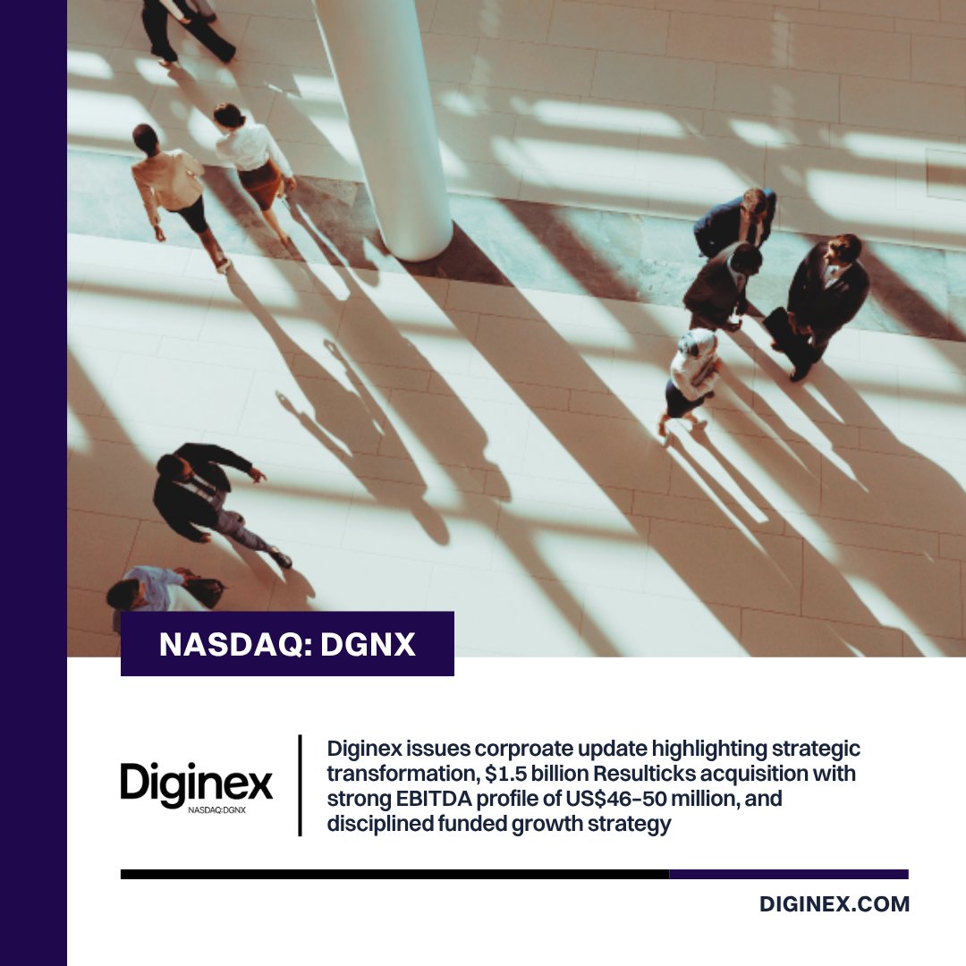Diginex tweet media