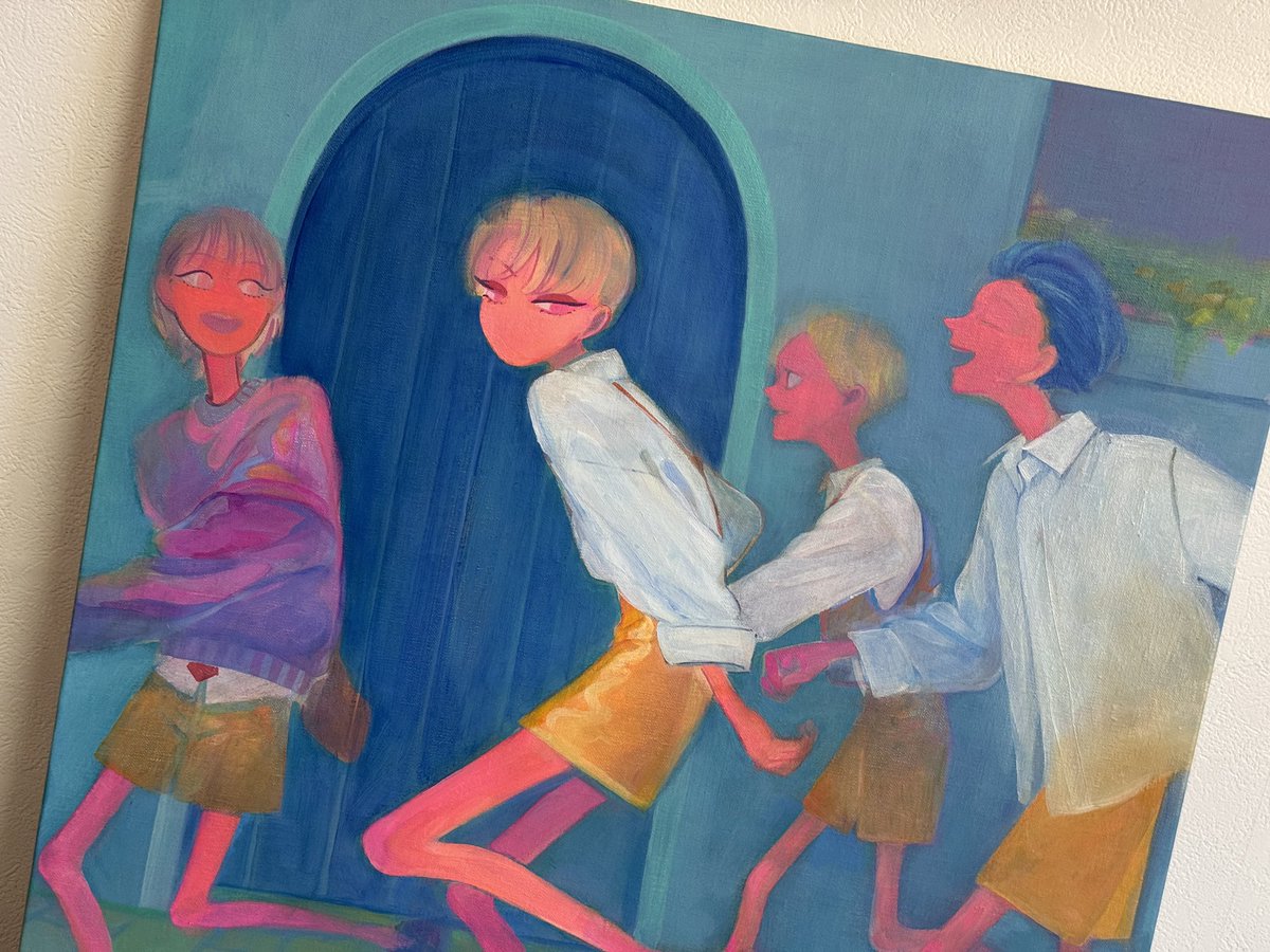 WAKAKO@ネオンビビッドな油絵画家 tweet media