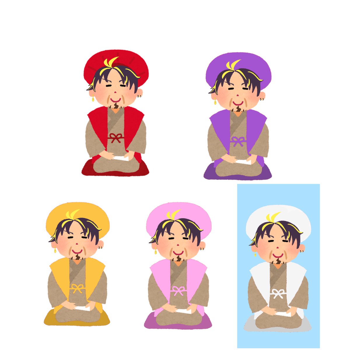 Knkm0972's tweet photo. カラバリ豊富 #ハッチャンの絵 https://t.co/oHvbVpmhdJ