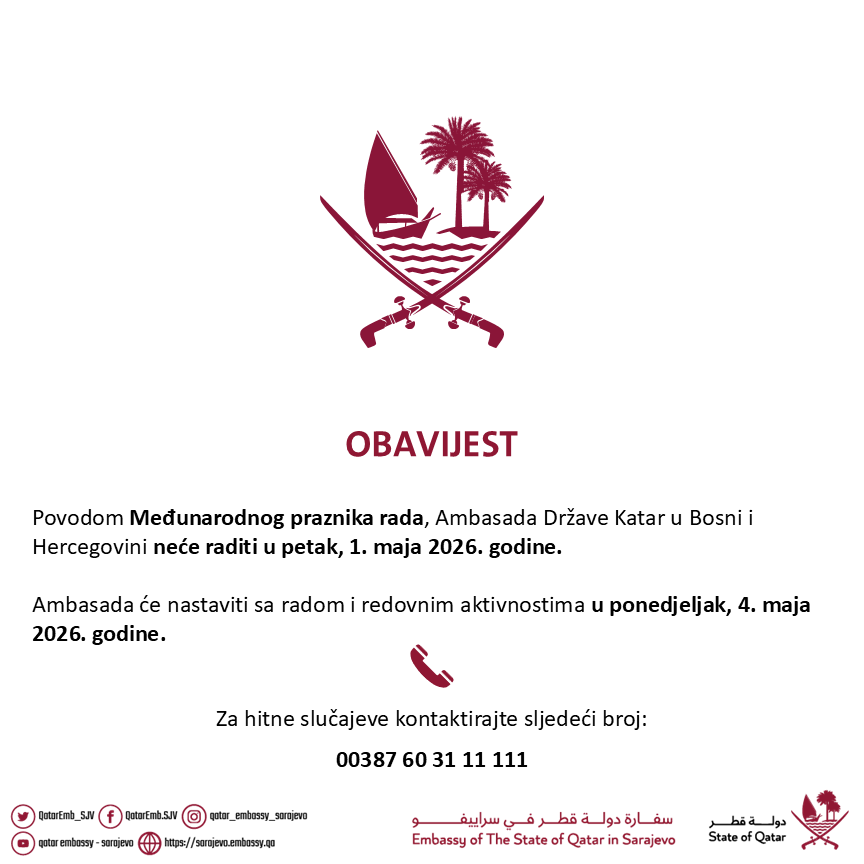 QatarEmb_SJV's tweet photo. #الخارجية_قطر #قطر #الدوحة #البوسنة_والهرسك #سراييفو #MOFAQatar #qatar #doha #bosnia #BiH #sarajevo #katar https://t.co/pxrI3lZnp9