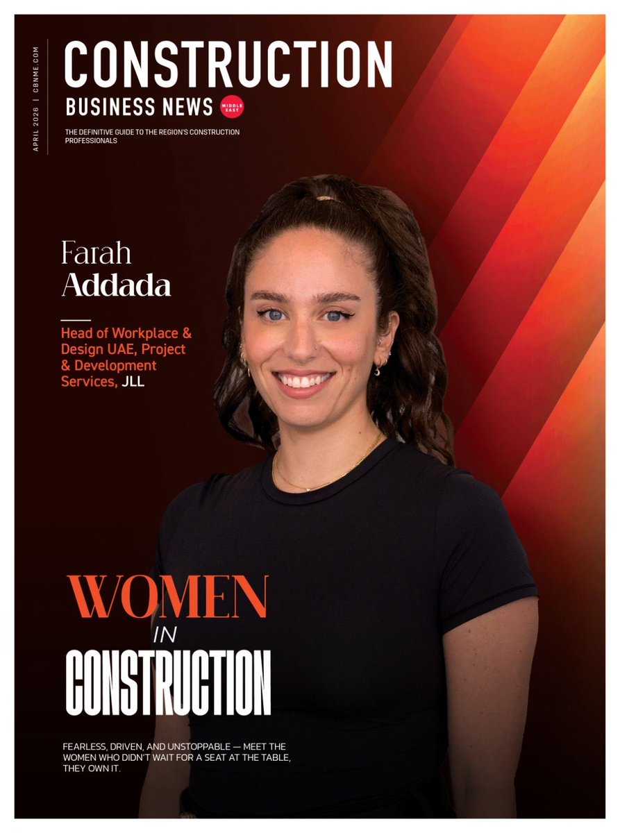 JLLMENA's tweet image. Construction Business News Middle East features Farah Addada, Head of Workplace &amp;amp; Design UAE - Project &amp;amp; Development Services, in its Women in Construction Series.

Read the article here: co.jll/4tWSCXt