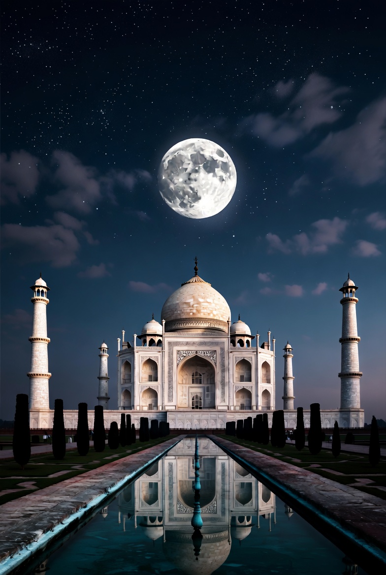md786imtiaz1's tweet image. पूर्णिमा की रात में चांदनी संगमरमर के ताजमहल पर पड़ती है, तो यह श्वेत इमारत नीली-चांदी की आभा के साथ खुद चमकती हुई प्रतीत होती है। यह एक जादुई नज़ारा है, जहाँ सन्नाटा और चांदनी मिल जाते हैं।
#Tajmahal
#Agra
#Simbol_Love