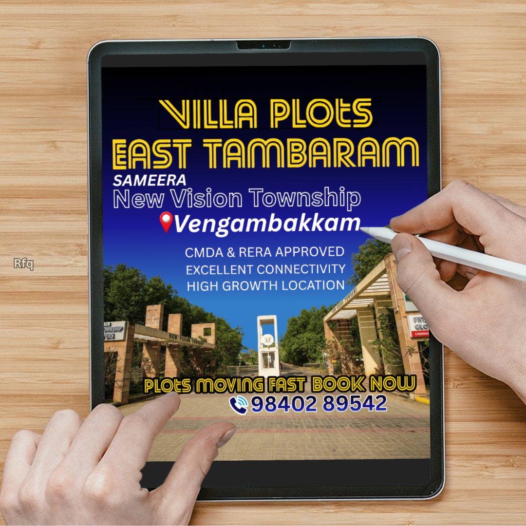 jayamalways86's tweet image. Sameera New Vision Township – East Tambaram’s Largest Integrated Township!
🏘️ Ready to Build Villa Plots📍 #Vengambakkam
✨CMDA/RERA Approved
✨150-Acre Gated Community
✨Inside FIITJEE Global School
✨Premium Clubhouse, Gym, 50,000 sq. ft. of Parks and more
📲 98402 89542
#plots