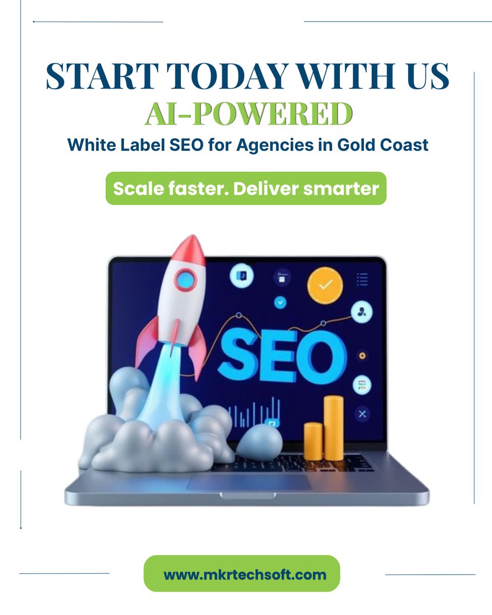 mkrtechsoft's tweet photo. Scale your agency with AI white label SEO. MKR Techsoft helps Gold Coast agencies deliver branded SEO without in-house teams.

Start scaling smarter today with us https://t.co/Kbrv1G6GJa

#WhiteLabelSEO #SEOAgency #DigitalMarketing #GoldCoastBusiness #AISEO #SEOServices https://t.co/U7hv280tvN