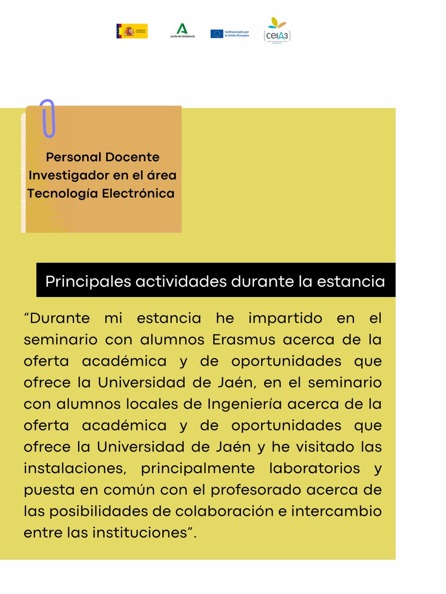 cei_A3's tweet image. ¿Quieres conocer las experiencias que se viven en nuestras movilidades #Erasmus?

Antonio Abarca: «Ha sido importante aprovechar las oportunidades que nos brinda la colaboración partiendo de sinergias entre instituciones»
#Experiencia27 #ErasmusPlus ceia3.es/es/experiencia…