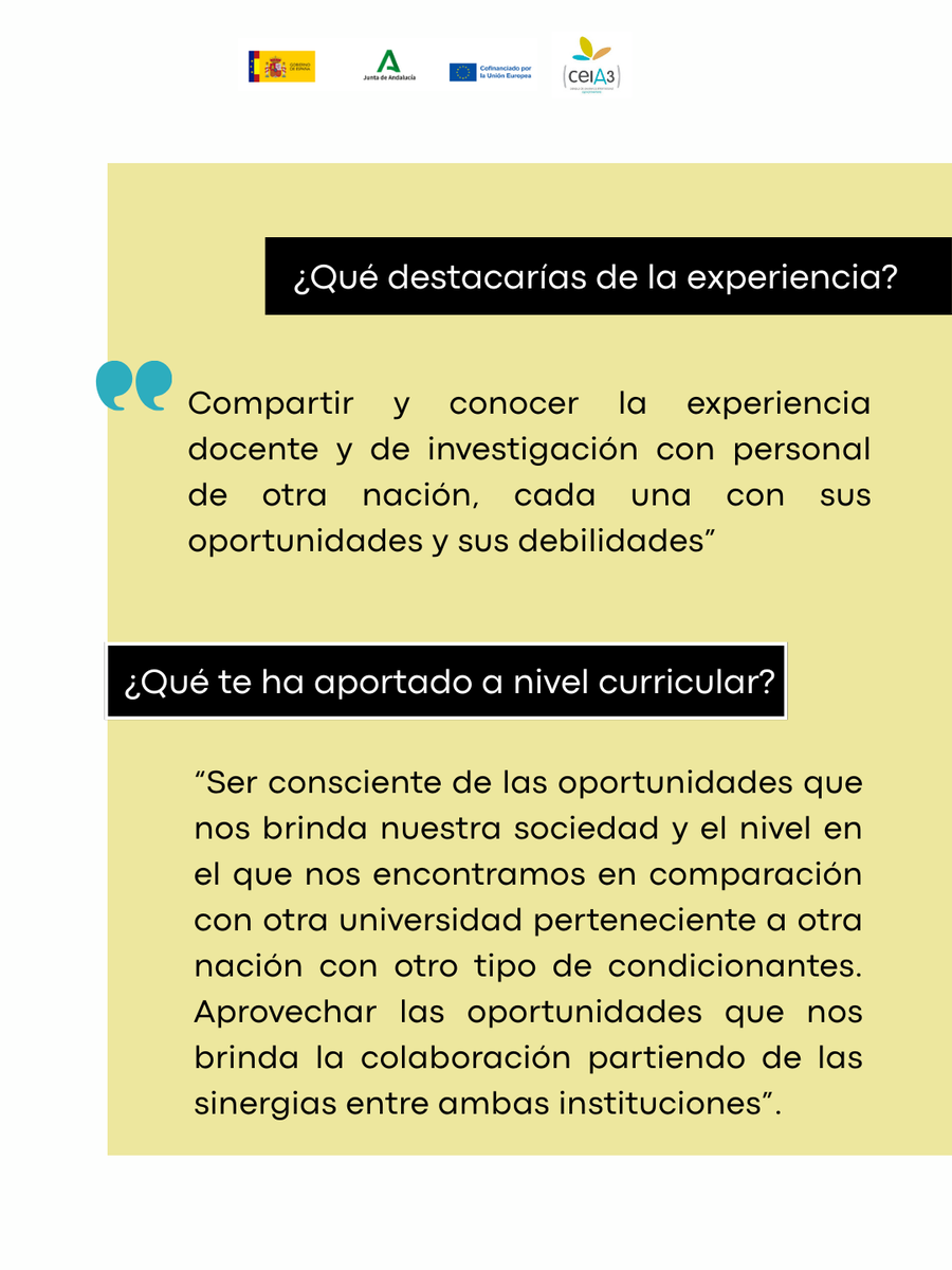 cei_A3's tweet image. ¿Quieres conocer las experiencias que se viven en nuestras movilidades #Erasmus?

Antonio Abarca: «Ha sido importante aprovechar las oportunidades que nos brinda la colaboración partiendo de sinergias entre instituciones»
#Experiencia27 #ErasmusPlus ceia3.es/es/experiencia…