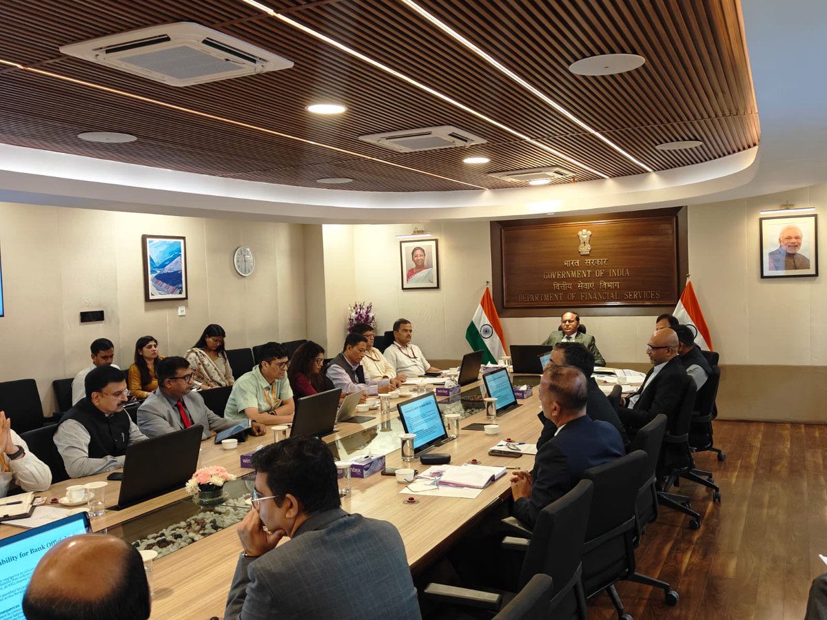 DFS_India's tweet image. Secretary, DFS chaired a meeting with the Commissioner of Police, Hyderabad and senior officials from I4C, CBI, RBI, IDPIC, and banks to review the digital financial frauds and increasing use of mule accounts by the cyber criminals. 

The discussion focussed on ‘Operation