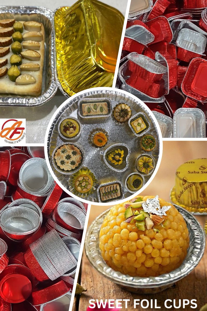 alufoilindia's tweet image. Foil Cups &amp;amp; Foil Rolls for Cakes &amp;amp; Sweets
Cup Sizes:From 20ml to 1000ml.
Shape: Rectangular/Square/Plain Round/Round with Ribs/Heart/Square etc. 
MaPrintedterial: Aluminium Foil
Packing: 1000-5000 pcs/carton
Contact:9874119605
#bakingcups #baking #bakery #sweetshops #sweetcups