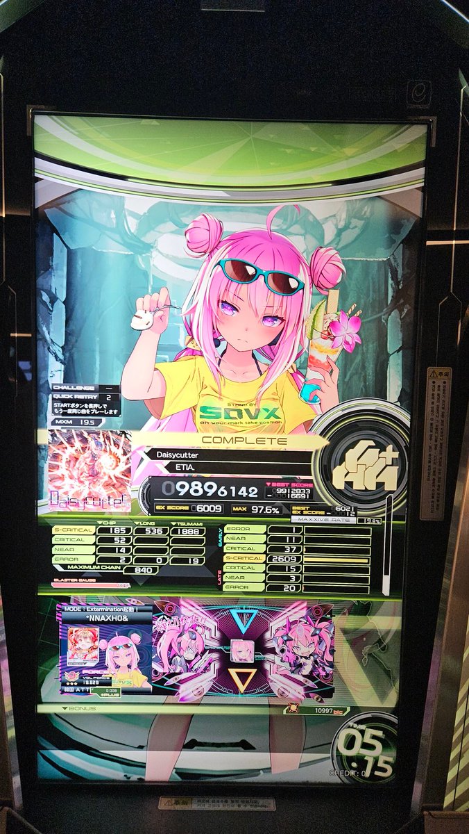 nNaxh0's tweet photo. 데이지커터 익하클+기갱
#SDVX #TSUMAMI #노브 #Daisycutter https://t.co/xauFq1waLR