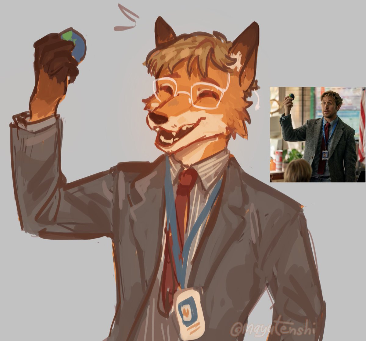 Look at my science teacher dawg, they turned him into a furry.

#ProjectHailMary #RylandGrace  #furryart