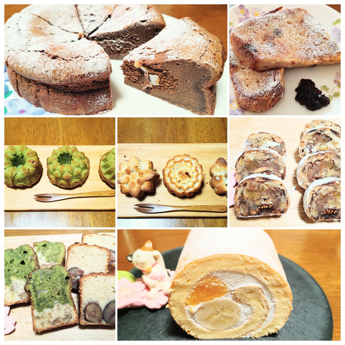 so_ba_na's tweet photo. #4月まとめ

いっぱい作った！えらい！
チーズケーキも予告通りちゃんと作ったしね
5月は夏本番ですね
バレンタイン用のチョコがまだあるので消化しつつ、もう少しチーズケーキ作ってからゼリー作り始めるかもです

#お菓子作り https://t.co/PXiLMDnBV3