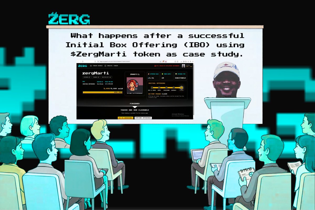 1/
gZerg fam, Today marks my day 59 streak on the <a href="/Zerg_App/">Zerg.App</a>  landing page.

Glad to share some feedback from the ongoing ZERG closed beta testing.

Let's walk through what happens after a successful Initial Box Offering (IBO) using $ZergMarti token as case study.

all the