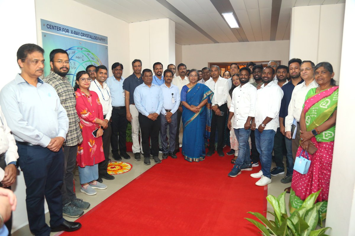 csiriict's tweet photo. Pleased to announce that the advanced, state-of-the-art Powder X-ray Diffractometer equipped with a variable temperature attachment was formally inaugurated on 24 April 2026 by Honorable Dr. N. Kalaiselvi, DG, CSIR &amp; Secretary, DSIR.
@CSIRIndia 
#csiriict #XRayDiffraction https://t.co/NJM3mCTbqP