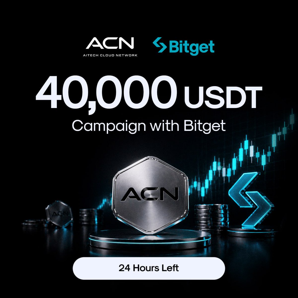 AITECHio's tweet photo. Participate now in the 40,000 USDT campaign with @bitget.

250 winners will each receive up to 2,000 USDT.

Only 24 hours remaining before it closes.
⏰ May 1, 4:00PM UTC
👉 Join here: https://t.co/SkzXxHnmir https://t.co/c89t0GyDjS