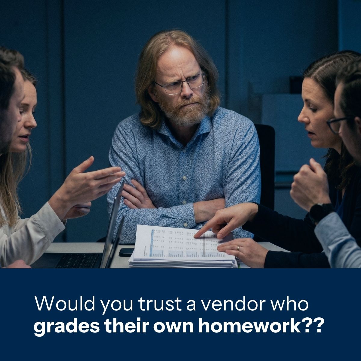 AlanDekok's tweet photo. @sophos found that only 5% of IT leaders fully trust their cybersecurity vendors.
 
I've watched this for 25 years: vendors claim it works. Customers find out otherwise.
 
Open source fixes this. When the code is public, anyone can check. The internet always surfaces the truth. https://t.co/mrVibRtVDi