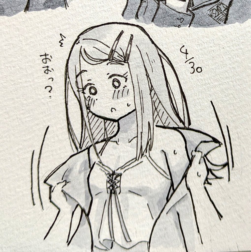 今日はよりぬい広さんの上着が思いの外はだけることにびっくりしたのでそういう感じな絵を描きました 