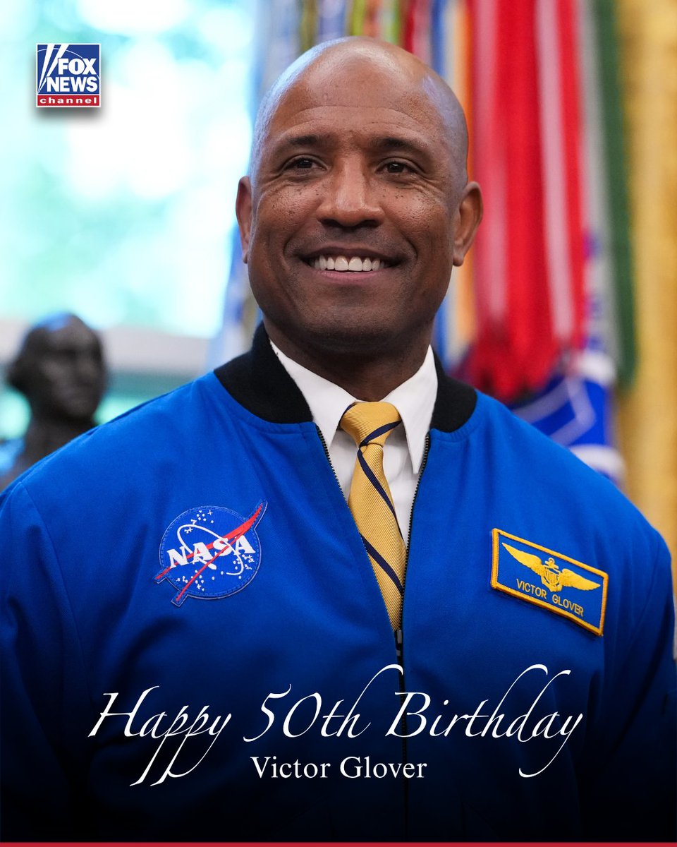 FoxNews's tweet image. HAPPY BIRTHDAY! NASA astronaut and Artemis II pilot Victor Glover turns 50 today!