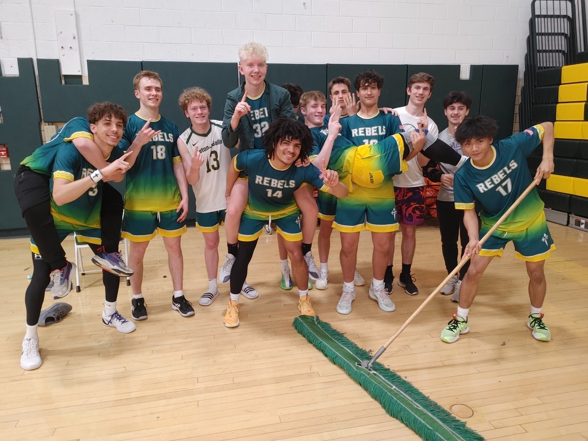 SetonBoysVB's tweet photo. Short handed due to a school Field Trip?

No problem for the Rebels as we sweep South Park 3-0

8-0 and Section Champions --again

17-0 overall with 16 3-0 sweeps

The boys are off for Prom tonight

A big test coming on Monday against Seneca Valley a school 7 times our size https://t.co/e2OawaLnhZ