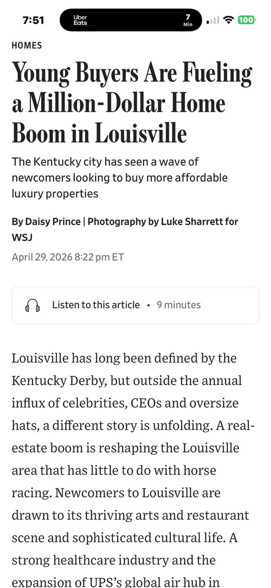 1CardsFan's tweet photo. Fantastic press for #louisville just in time for #derbyweek ⁦⁦@WSJRealEstate⁩ https://t.co/YmueQSroiz