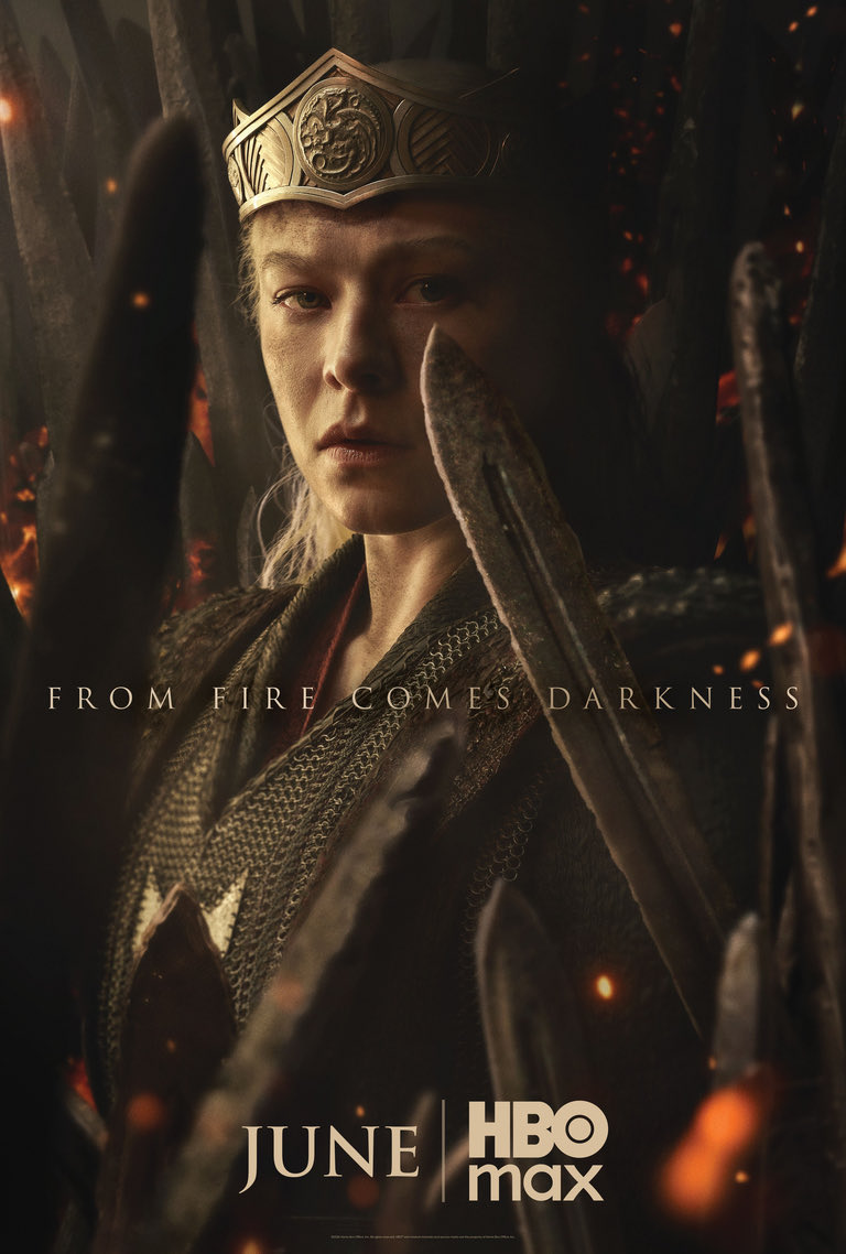 Vraikon's tweet photo. Official Season 3 Poster for ‘House of the Dragon’

Season three of the HBO Original drama series debuts Sunday, June 21 on HBO and will be available to stream on HBO Max.

#gameofthrones #emmadarcy https://t.co/mysnbsAFbH