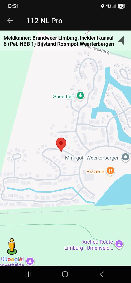 Inzet Brandweer bij Roompot Weerterbergen