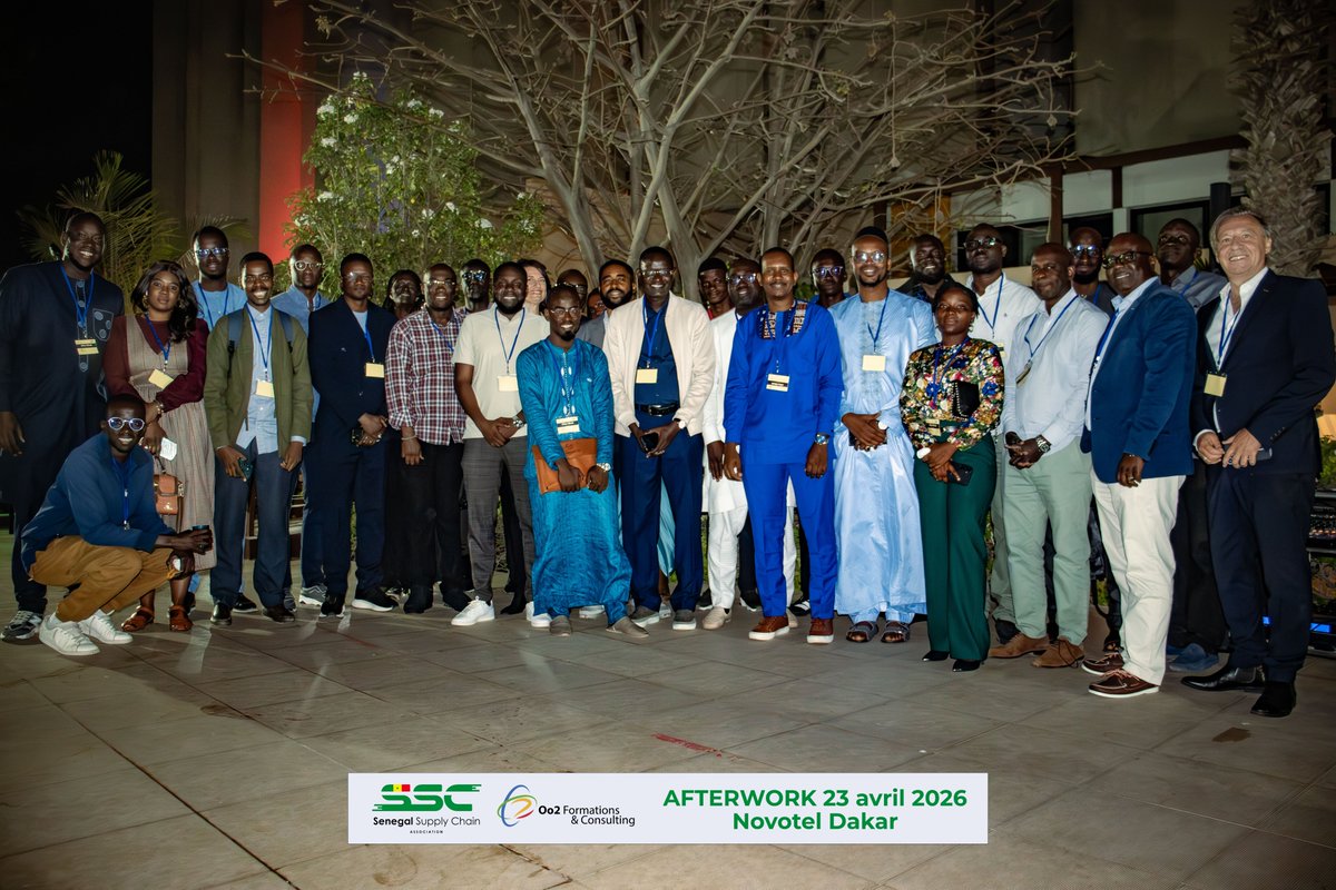 📸 Retour en images sur notre Afterwork organisé en partenariat avec le Cabinet Oo2 Formations au Novotel-Hôtel Dakar le 23 avril passé.

📍 Nous remercions le Cabinet de Formation Oo2 qui a sponsorisé l'activité et l'ensemble des participants.

#SSC #Oo2formation #supplychain