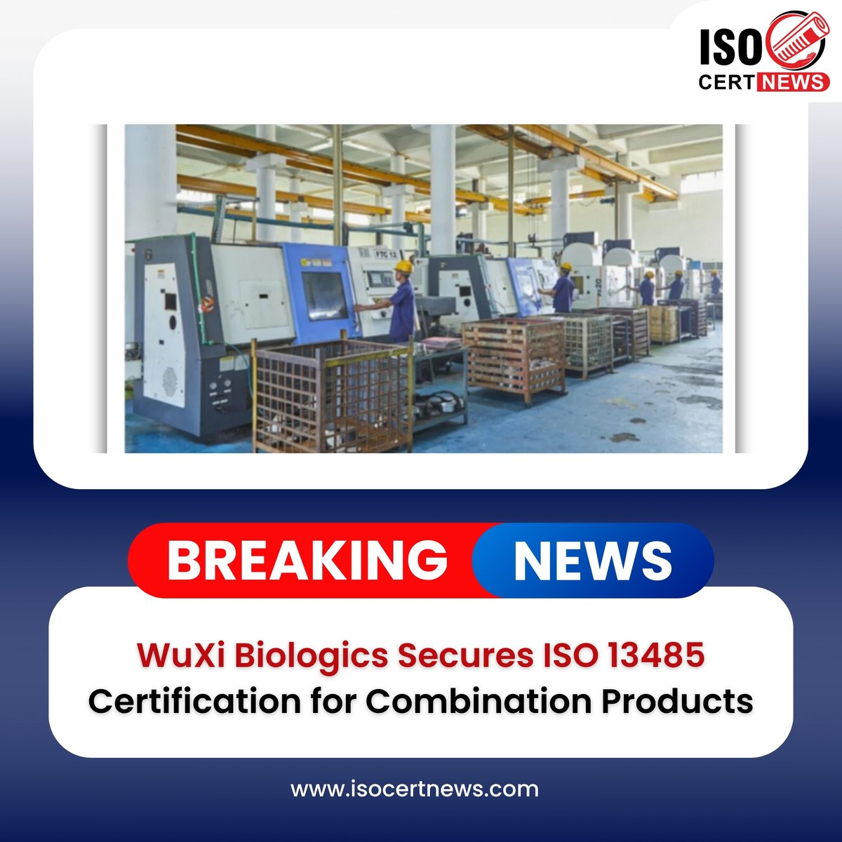 isocertnews24's tweet image. 𝗪𝘂𝗫𝗶 𝗕𝗶𝗼𝗹𝗼𝗴𝗶𝗰𝘀 𝗦𝗲𝗰𝘂𝗿𝗲𝘀 𝗜𝗦𝗢 𝟭𝟯𝟰𝟴𝟱 𝗖𝗲𝗿𝘁𝗶𝗳𝗶𝗰𝗮𝘁𝗶𝗼𝗻 💉

Read full news here:
isocertnews.com/wuxi-biologics…

#ISOCertNews #ISO13485 #MedicalDevices #Healthcare #QualityManagement #Biologics #Pharma #Innovation