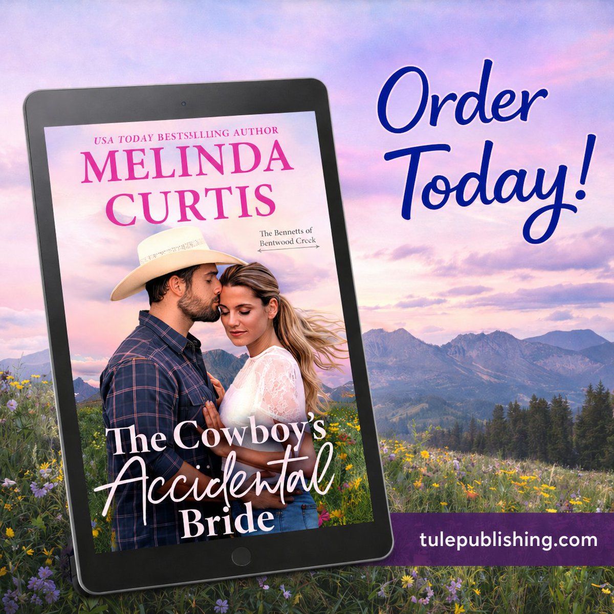 TulePublishing's tweet photo. The Cowboy's Accidental Bride by Melinda Curtis is OUT TODAY!

Order here: https://t.co/SOTDFvvijP

#readztule #cowboyromance #releaseday https://t.co/gojSgbbbVC
