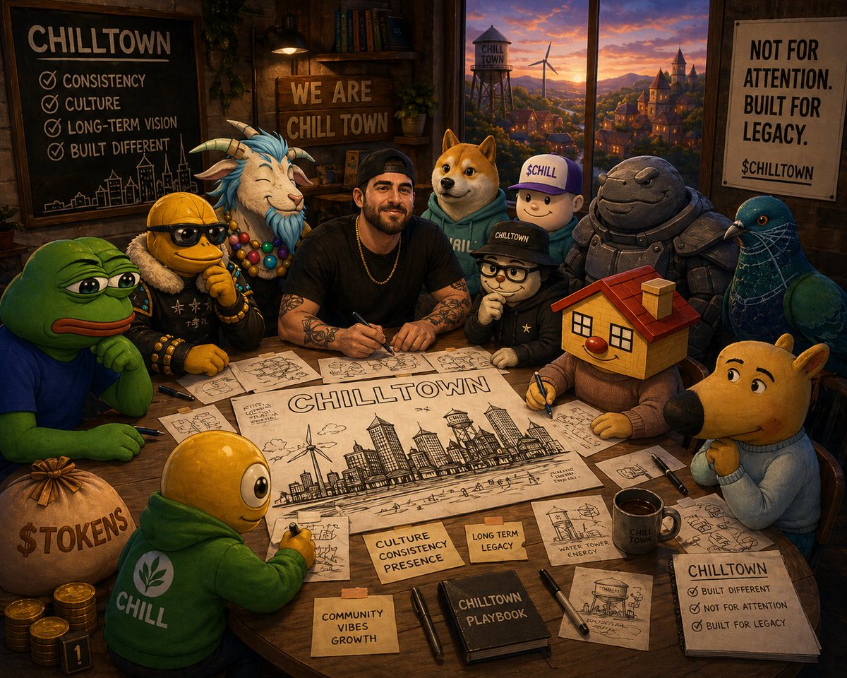 $ChillTown is not built for attention spikes.

It’s built for consistency, culture, and long-term presence.

The type of project people understand after it’s already everywhere.

$ChillTown 🌆