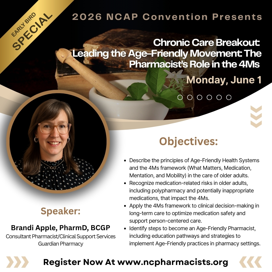 NC Association of Pharmacists tweet media