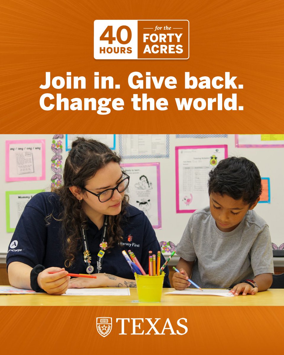 literacy_first's tweet photo. #UT40for40 is your chance to give back and invest in the future! Join #LiteracyFirst and use
your gift to empower young students learning how to read. Make a donation before 10pm today to make a difference. Give here: https://t.co/VgQCWAgrH8 https://t.co/hXv6dJJXgX