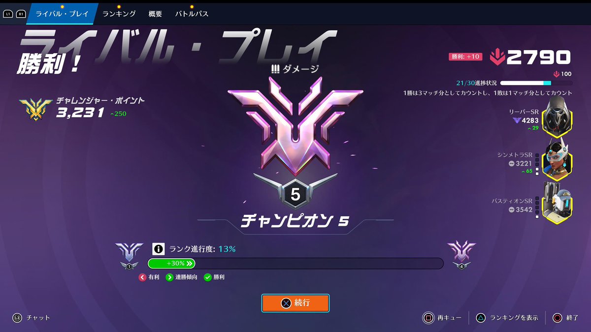 初めてのチャンピオンが1番苦手なロールでした
