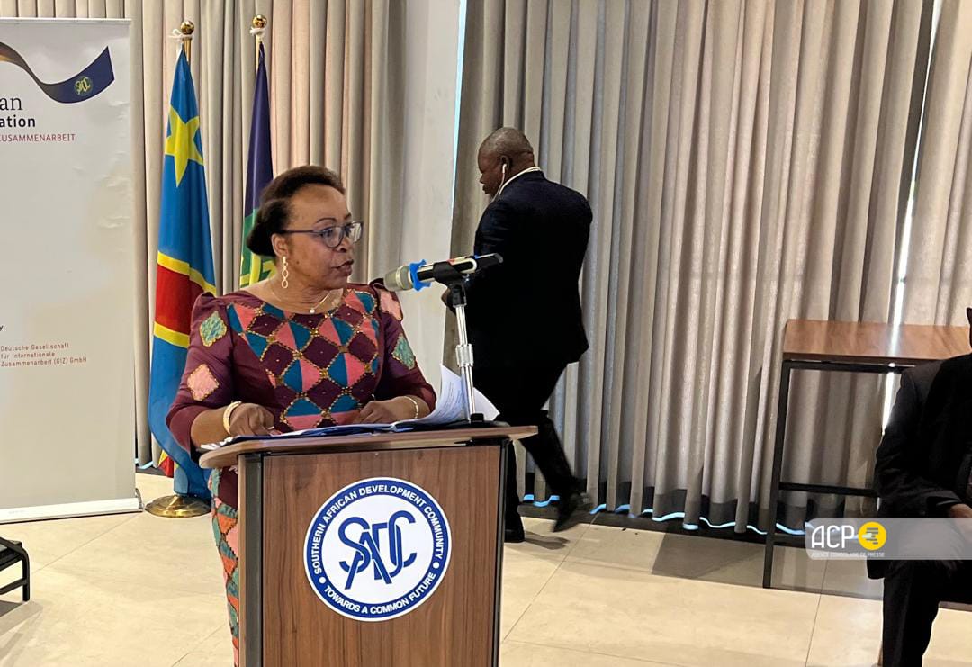 acprdcongo's tweet image. #RDC:  la secrétaire exécutive adjointe de la Communauté de développement des pays d'Afrique australe (#SADC) a indiqué l'importance de l'adhésion de la République démocratique du Congo aux trois protocoles commerciaux de l'organisation régionale, lors de l'ouverture, jeudi à